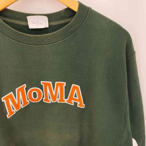 モマ MOMA REVERSE WEAVE リバースウィーブ ロゴパッチ クルーネック スウェット メンズ import:M