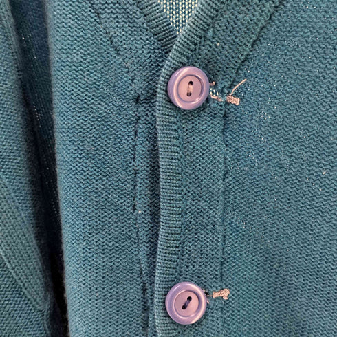 シュミーズラコステ CHEMISE LACOSTE 70S ワニ刺しゅう アクリルカーディガン メンズ