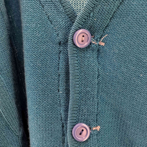 シュミーズラコステ CHEMISE LACOSTE 70S ワニ刺しゅう アクリルカーディガン メンズ