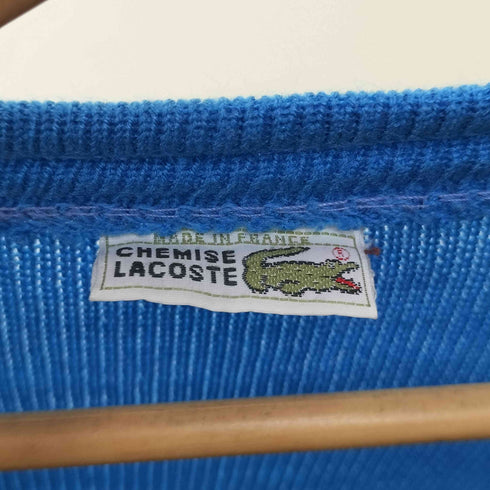 シュミーズラコステ CHEMISE LACOSTE 70S ワニ刺しゅう アクリルカーディガン メンズ