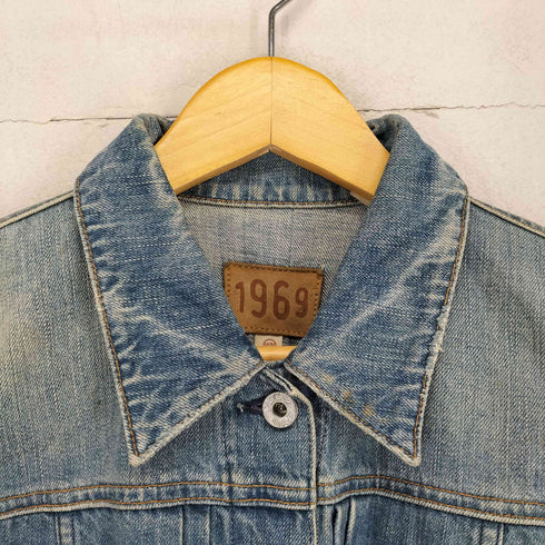 ギャップ Gap 90-00s USA製 1st シンチバック デニムトラッカージャケット レディース M