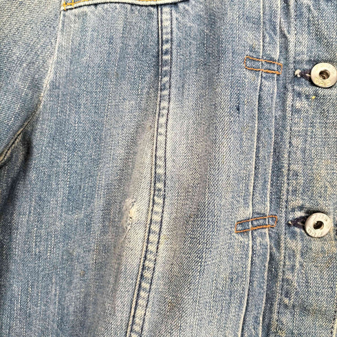 ギャップ Gap 90-00s USA製 1st シンチバック デニムトラッカージャケット レディース M