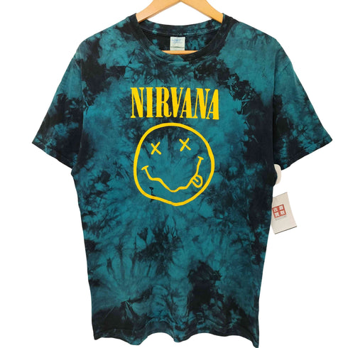 ポートアンドカンパニー PORT and COMPANY US グランジバンド タイダイ クルーネックTシャツ メンズ import:M