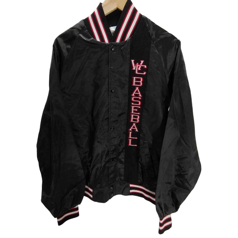 ウエストアーク WESTARK 90S USA製 WC BASEBALL ニットライン ナイロン サテン スタジャン ブルゾン ジャケット メンズ import:L