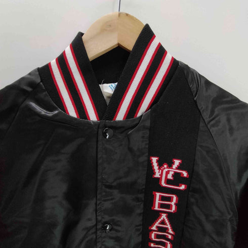 ウエストアーク WESTARK 90S USA製 WC BASEBALL ニットライン ナイロン サテン スタジャン ブルゾン ジャケット メンズ import:L