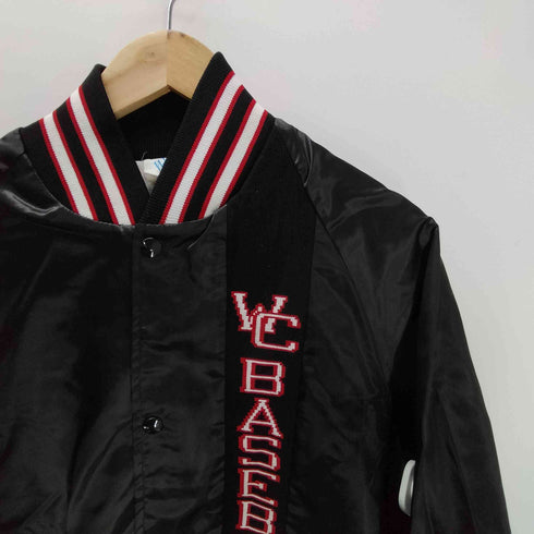 ウエストアーク WESTARK 90S USA製 WC BASEBALL ニットライン ナイロン サテン スタジャン ブルゾン ジャケット メンズ import:L