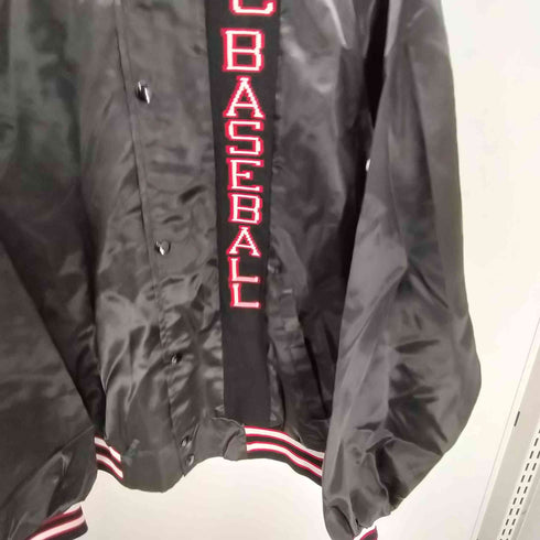 ウエストアーク WESTARK 90S USA製 WC BASEBALL ニットライン ナイロン サテン スタジャン ブルゾン ジャケット メンズ import:L