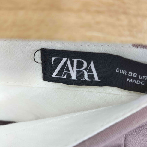 ザラ ZARA 2タック ストレート スラックスパンツ メンズ