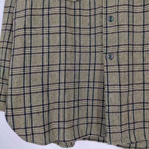 ペンドルトン PENDLETON 70S USA製 ウールチェック レギュラーカラーシャツ メンズ import:XL
