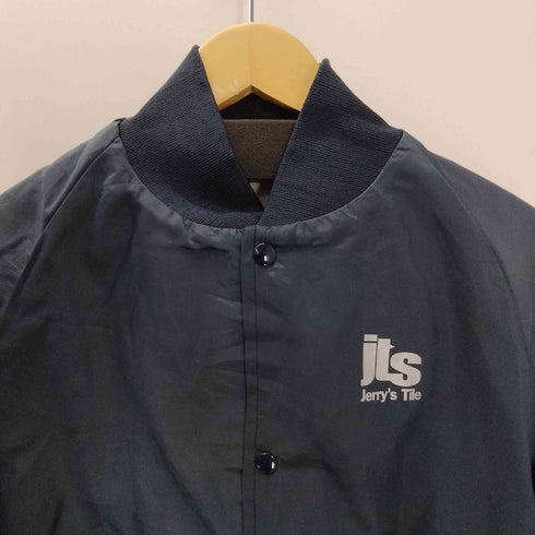 エーエスダブリュージャケット ASW JACKETS 90S USA製 Jerry's Tile ロゴ プリント ナイロン サテン スタジャン ブルゾン ジャケット メンズ import:L