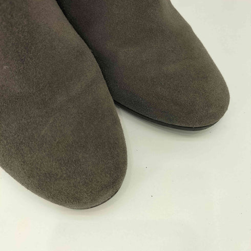 MARIAN Y2K スペイン製 サイドジップ ボア スエード ロング ヒールブーツ レディース JPN:37