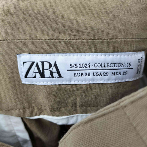 ザラ ZARA ハイウエスト タック ワイドパンツ メンズ 36