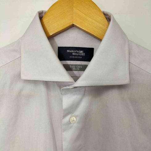 メーカーズシャツカマクラ Makers Shirt 鎌倉 EASY CARE PALPA パープル ドレスシャツ メンズ 39 / 80