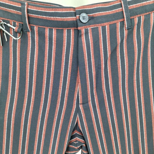 ザラマン ZARA MAN ストライプ ウォレットチェーン付き ストレートパンツ メンズ 38