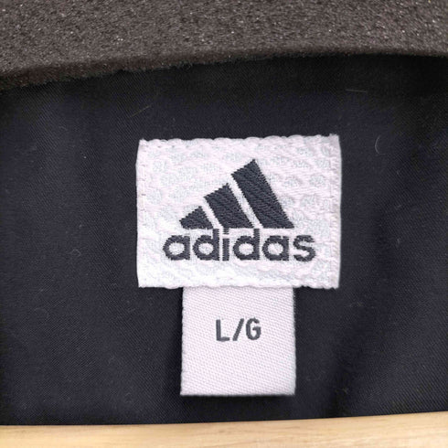 アディダス adidas 00S 復刻万国旗タグ ロゴ刺繍 ハーフジップ ナイロン メンズ import:L