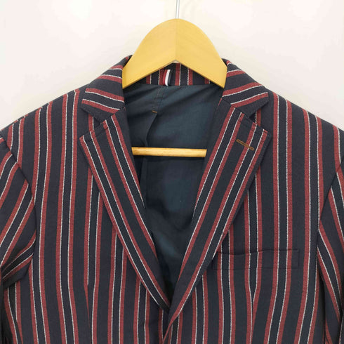 ザラマン ZARA MAN ストライプ 2ボタン ブレザー テーラードジャケット メンズ 46