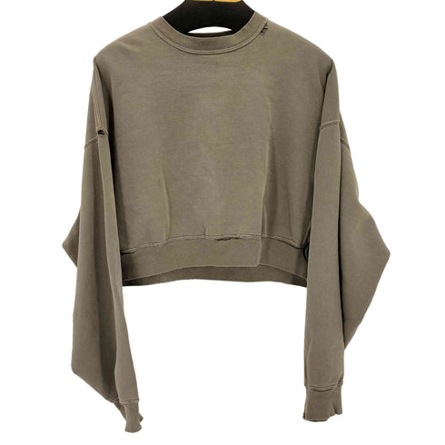 レミレリーフ REMI RELIEF THE SHISHIKUI クロップドクルーネックスウェット レディース JPN:M