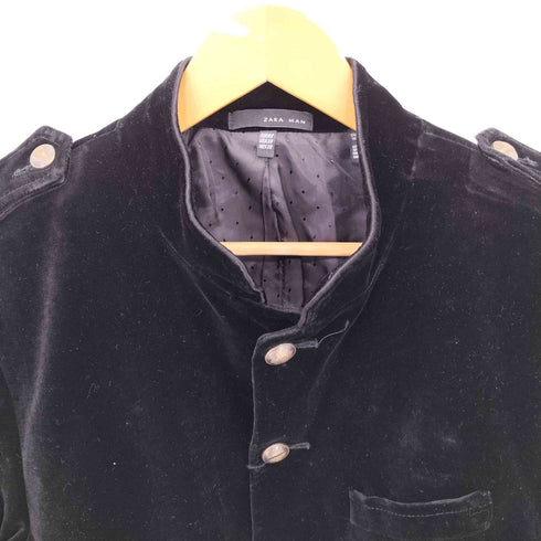 ザラマン ZARA MAN エポレット付き ベロア ナポレオンジャケット メンズ 48
