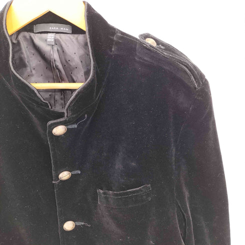 ザラマン ZARA MAN エポレット付き ベロア ナポレオンジャケット メンズ 48