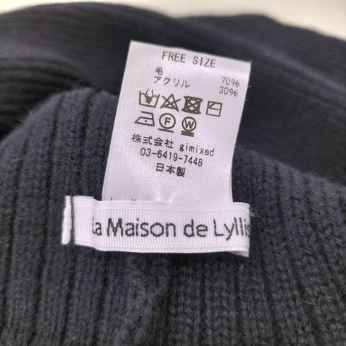 ラメゾンドリリス La Maison de Lyllis PASTOR ニットワッチ ニット帽 バラクラバ レディース FREE
