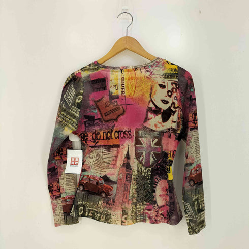 import Rossa 総柄 プリント マルチカラー パワーネット セカンドスキン レディース EUR:44