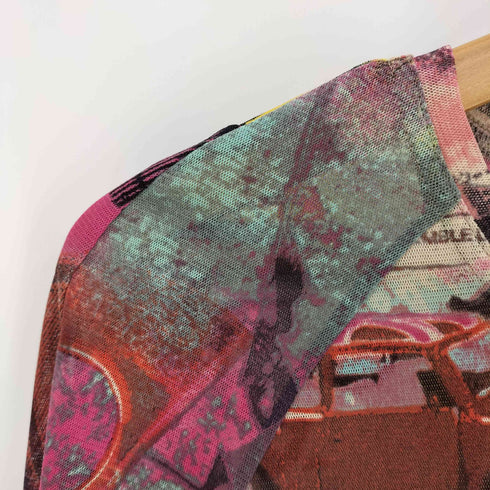 import Rossa 総柄 プリント マルチカラー パワーネット セカンドスキン レディース EUR:44