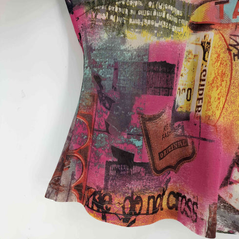 import Rossa 総柄 プリント マルチカラー パワーネット セカンドスキン レディース EUR:44