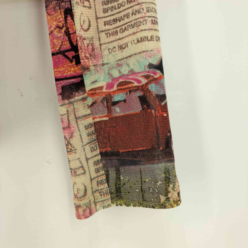 import Rossa 総柄 プリント マルチカラー パワーネット セカンドスキン レディース EUR:44