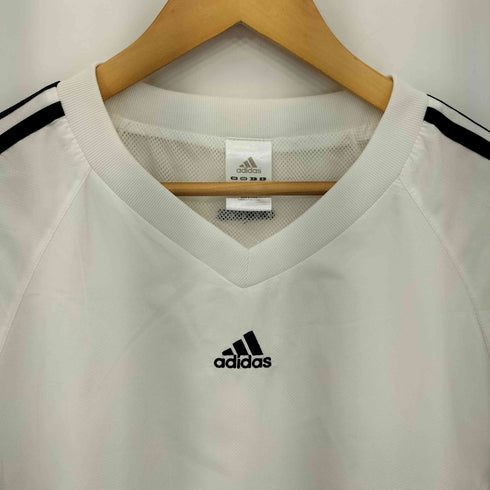 アディダス adidas 裏地メッシュ ポリエステル Vネック プルオーバー ピステ メンズ JPN:L