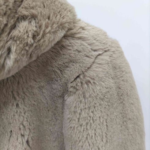 OAKWOOD フーデッド ファージャケット レディース import:XS