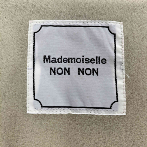 マドモアゼルノンノン mademoiselle NON NON 裏地キルティング フリース ハーフコート レディース