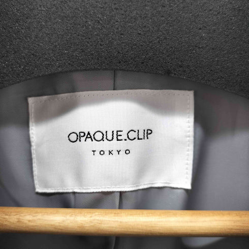 オペークドットクリップ OPAQUE.CLIP ウールミックス ダブルブレストチェスターコート レディース JPN:L
