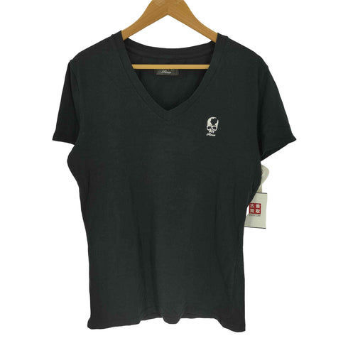 ロエン Roen スカル 両面プリント S/S Vネック Tシャツ Y2K メンズ import:L