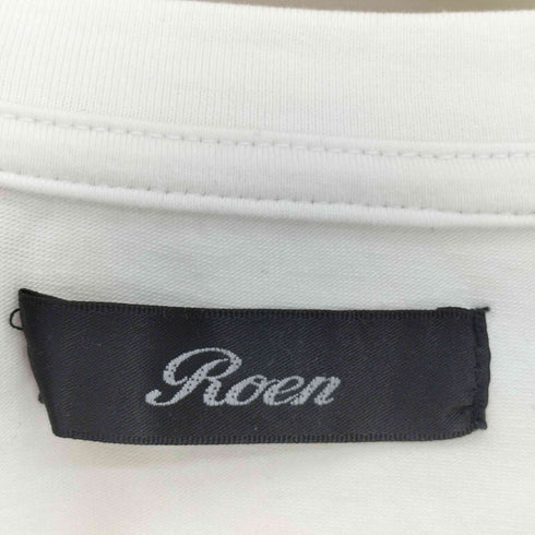 ロエン Roen スカル 両面プリント S/S Vネック Tシャツ Y2K メンズ import:L