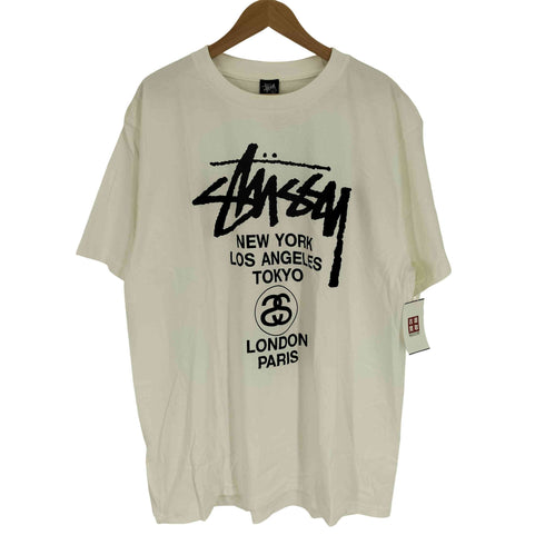 ステューシー Stussy 00S ワールドツアー プリント S/S クルーネック Tシャツ メンズ import:XL