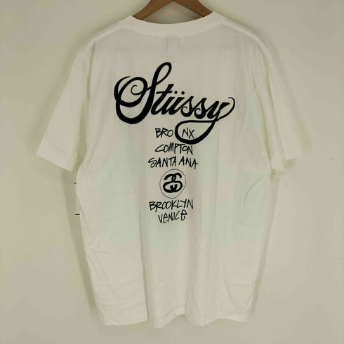 ステューシー Stussy 00S ワールドツアー プリント S/S クルーネック Tシャツ メンズ import:XL