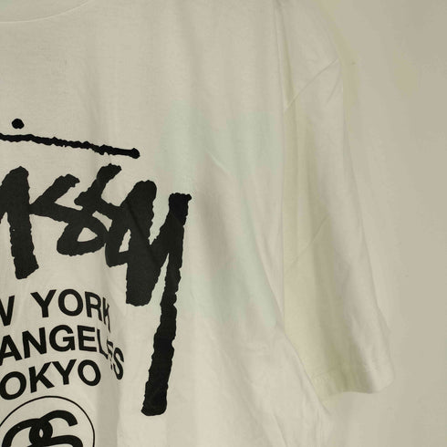 ステューシー Stussy 00S ワールドツアー プリント S/S クルーネック Tシャツ メンズ import:XL