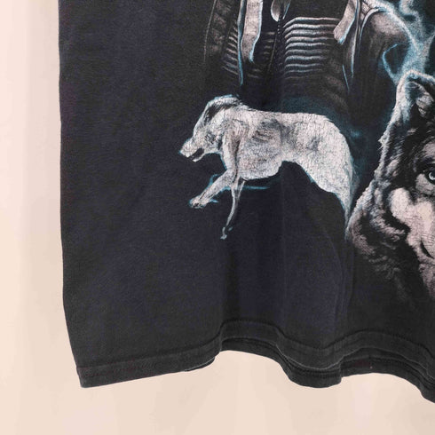 ギルダン GILDAN アニマルプリント クルーネック 半袖Tシャツ カットソー メンズ import:L