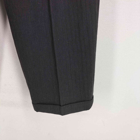 LQ...MEN 80-90S 4B コットン テーラードジャケット 2タック スラックスパンツ セットアップ メンズ L