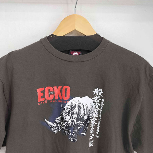エコーアンリミテッド ECKO UNLTD 90S 般若波羅蜜多心経 プリント S/S Tシャツ メンズ JPN:L
