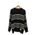ネイバーフッド NEIGHBORHOOD BORDER CABLE KNIT ボーダー ケーブル クルーネックニット メンズ import:S