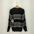 ネイバーフッド NEIGHBORHOOD BORDER CABLE KNIT ボーダー ケーブル クルーネックニット メンズ import:S