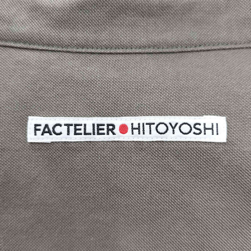 ファクトリエ factelier HITOYOSHI レギュラーカラーシャツ レディース JPN:40