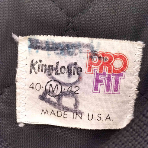キングルイ King louie 70-80S USA製 PRO FIT 裏地キルティング スタジアム ジャンパー メンズ import:M