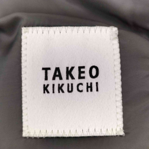 タケオキクチ TAKEO KIKUCHI カシミヤ混 ウールスタンドカラーコート メンズ JPN:3