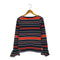 ローレンラルフローレン LAUREN RALPH LAUREN ボートネック フレアスリーブ ボーダーカットソー レディース import:M