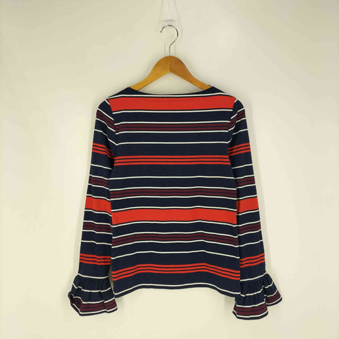 ローレンラルフローレン LAUREN RALPH LAUREN ボートネック フレアスリーブ ボーダーカットソー レディース import:M