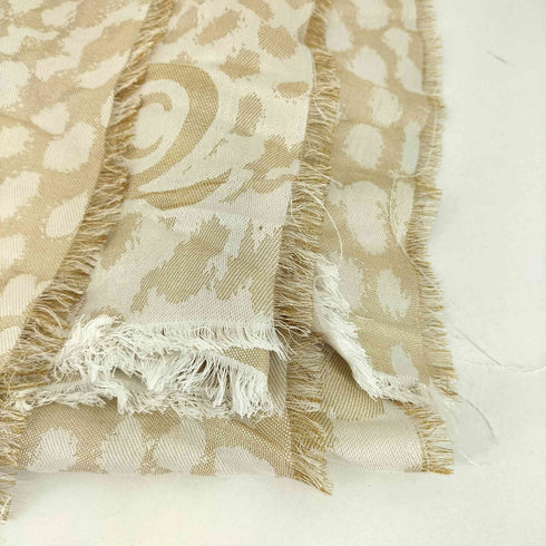 アレキサンダーマックイーン Alexander McQueen シルク混 レオパード柄 大判ストール レディース