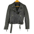 ザラ ZARA ラムレザーダブルライダースジャケット レディース import:M