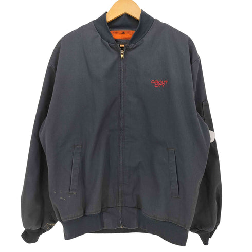 レッドキャップ RED KAP 90S USA製 TALON ZIP 企業ロゴ ワーク ボンバー ジャケット メンズ import:XL